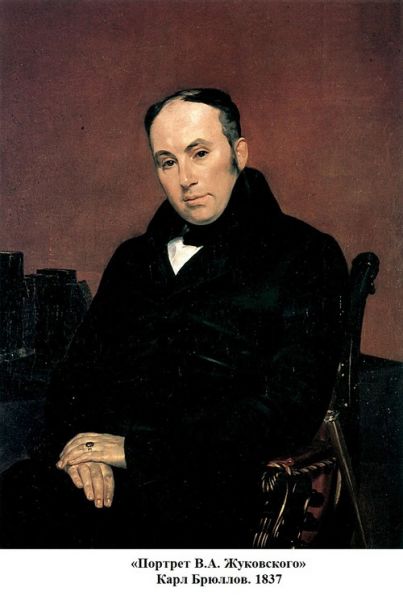 Bryullov portrait of Zhukovsky